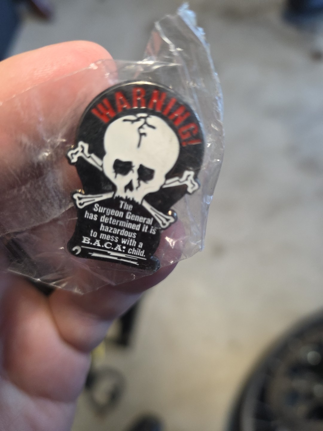 Bikers Against Child Abuse Pin