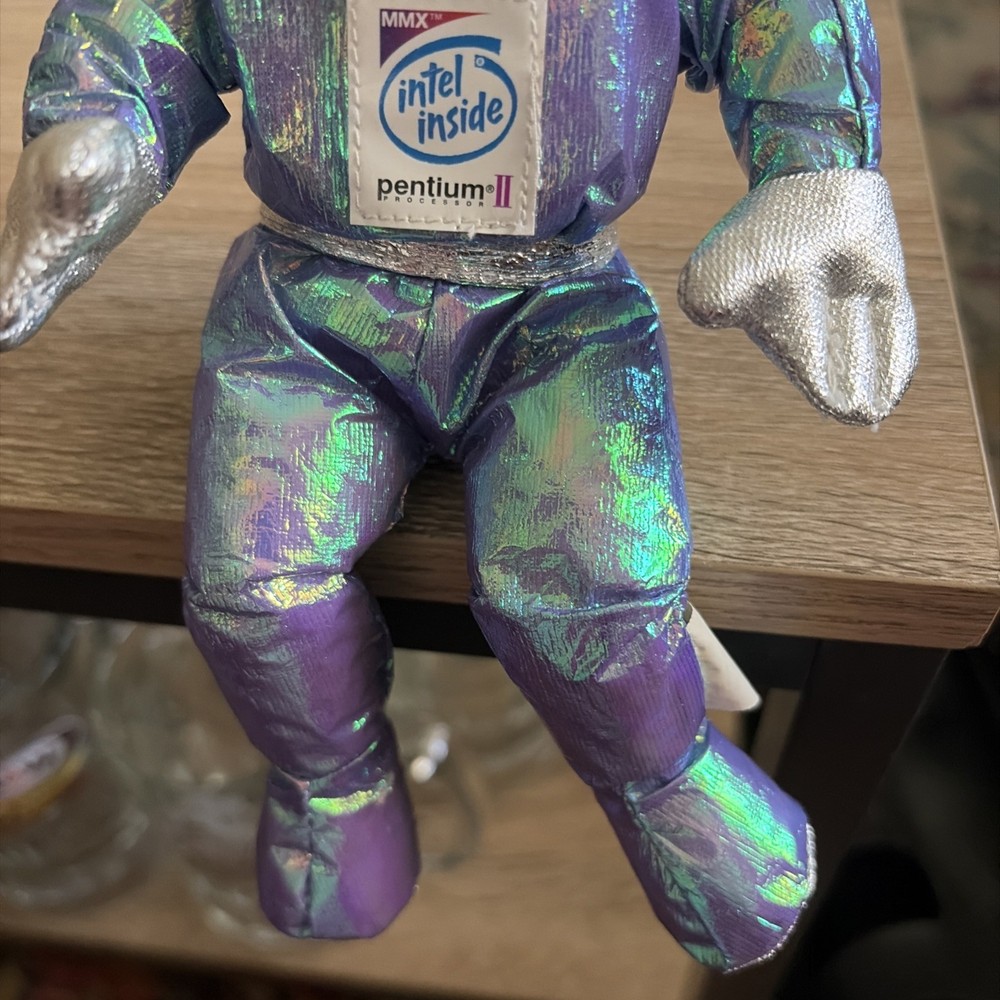 Vintage Intel Inside BUNNY PEOPLE 1997 Pentium II Processor IT Computer Plush 8”
