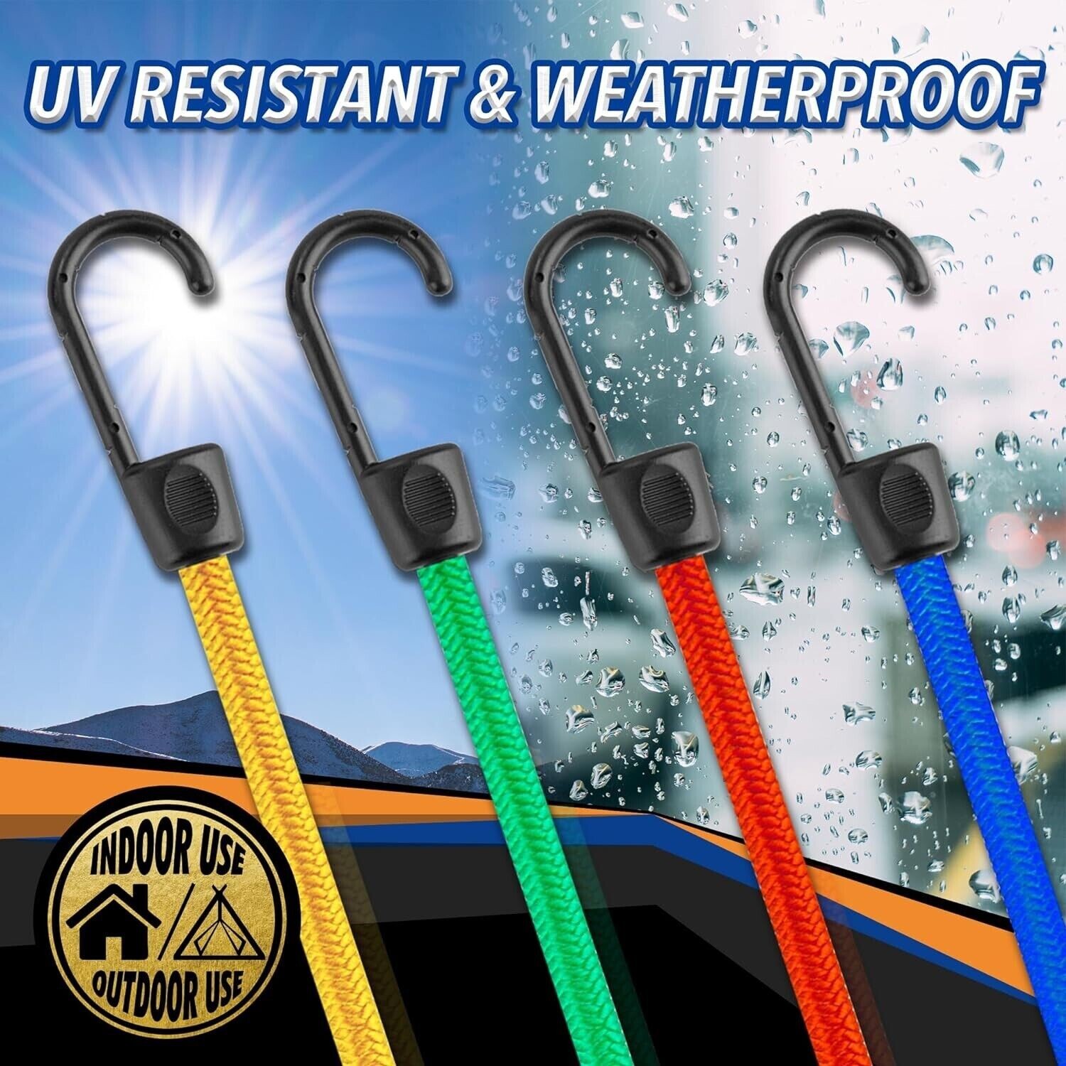 Cartman 32 Piece Bungee Cords Assortment Jar