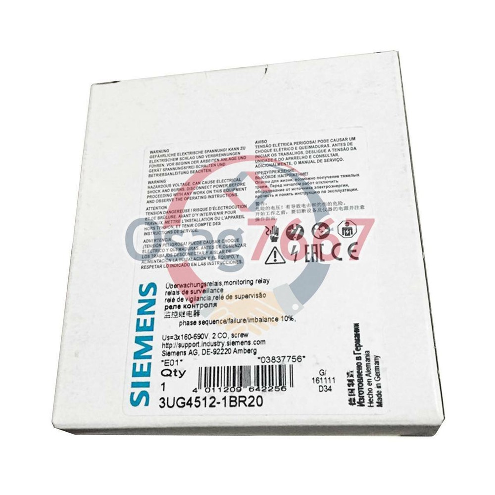 ONE Siemens 3UG4512-1BR20 Relay New