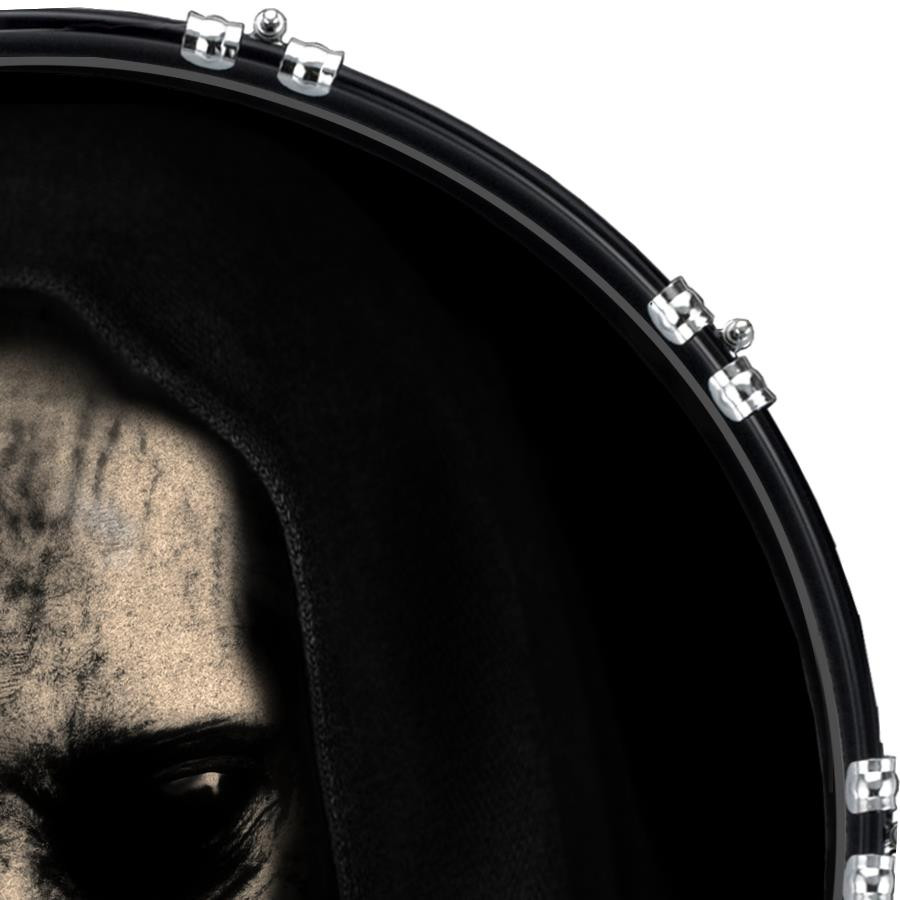 20" Custom Bass Kick Drum Front Head Graphic Graphical Alien Reaper