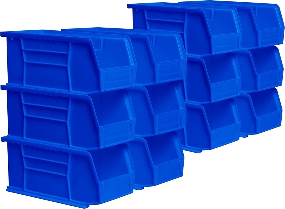 Plastic Storage Bins Space-Saving Stackable Bins Garage Pantry