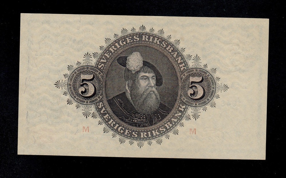 SWEDEN 5 KRONOR 1948 E PICK # 33ae UNC LESS.
