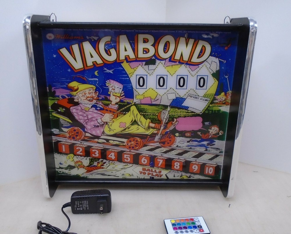 Williams Vagabond Pinball Head LED Display light box