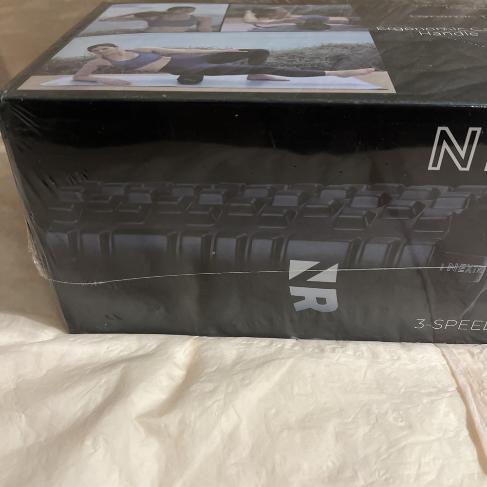 Nextrino NextRoller 3-Speed Variable Vibration Intensity Massage Foam Roller NIB