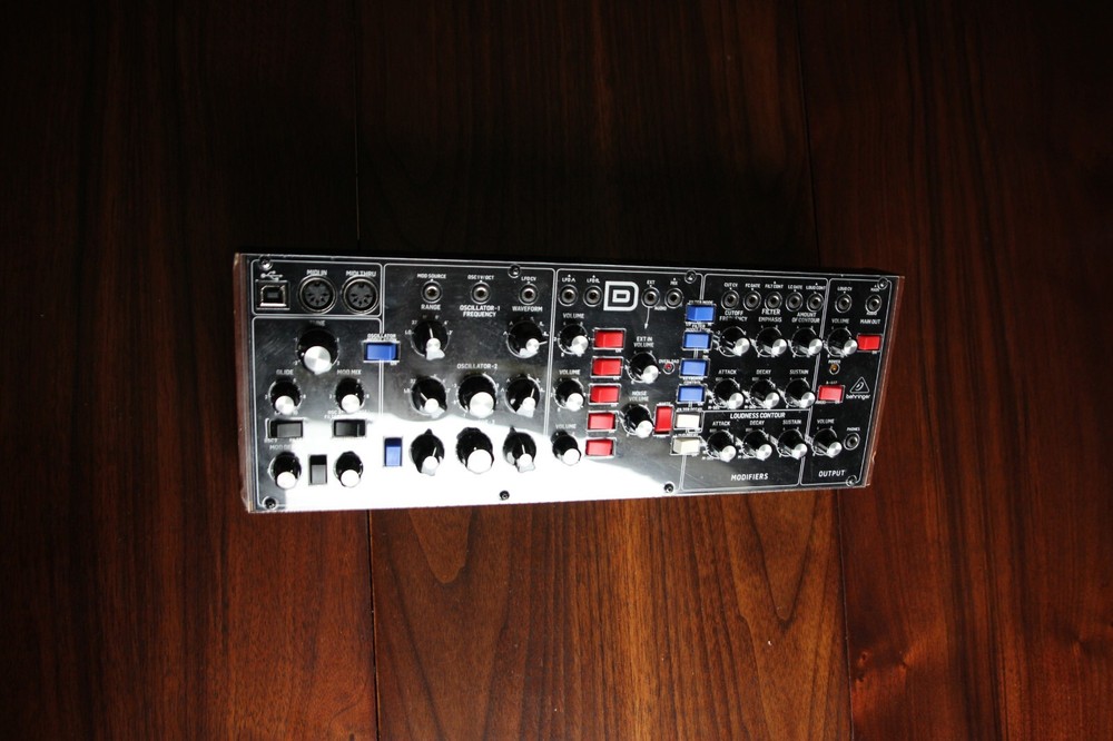 Behringer Model D Analog Desktop Mono Synthesizer Clear Overlay For Patch Saving