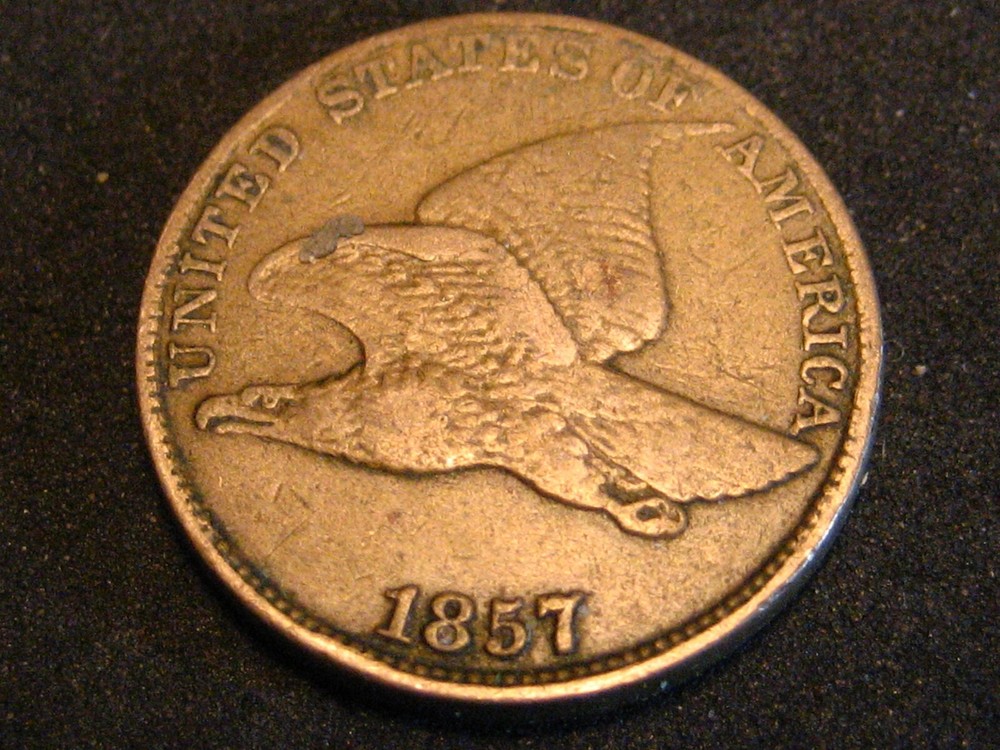 1857 Flying Eagle Cent VF