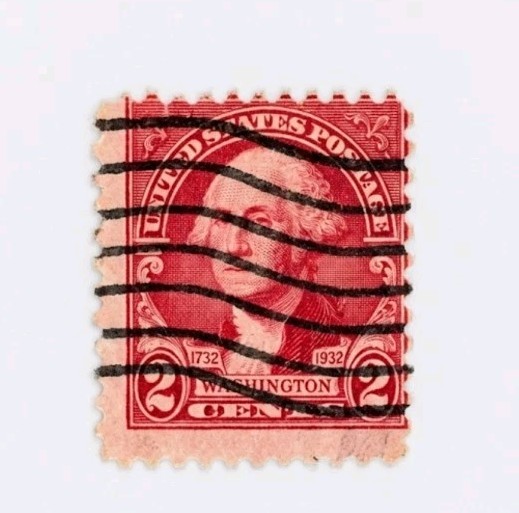George Washington 2 cent Red stamp excellent condition
