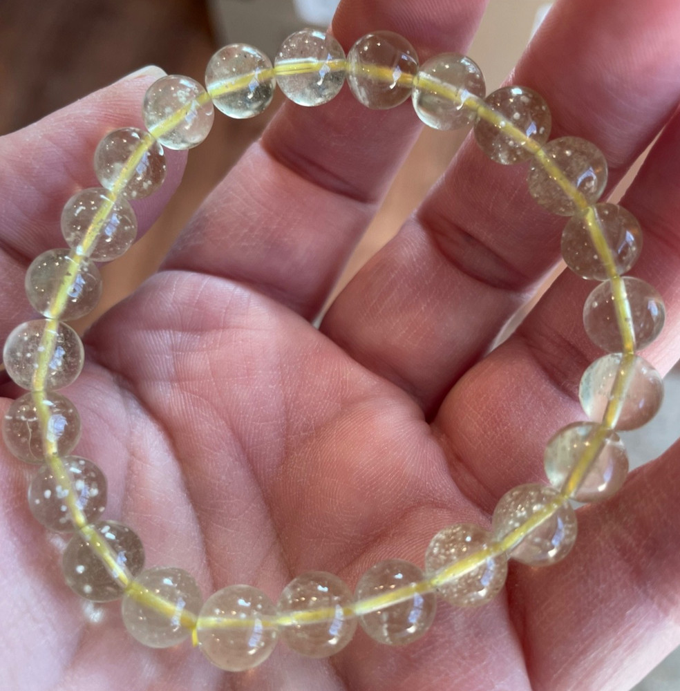Rare Libyan desert glass bracelet 8mm