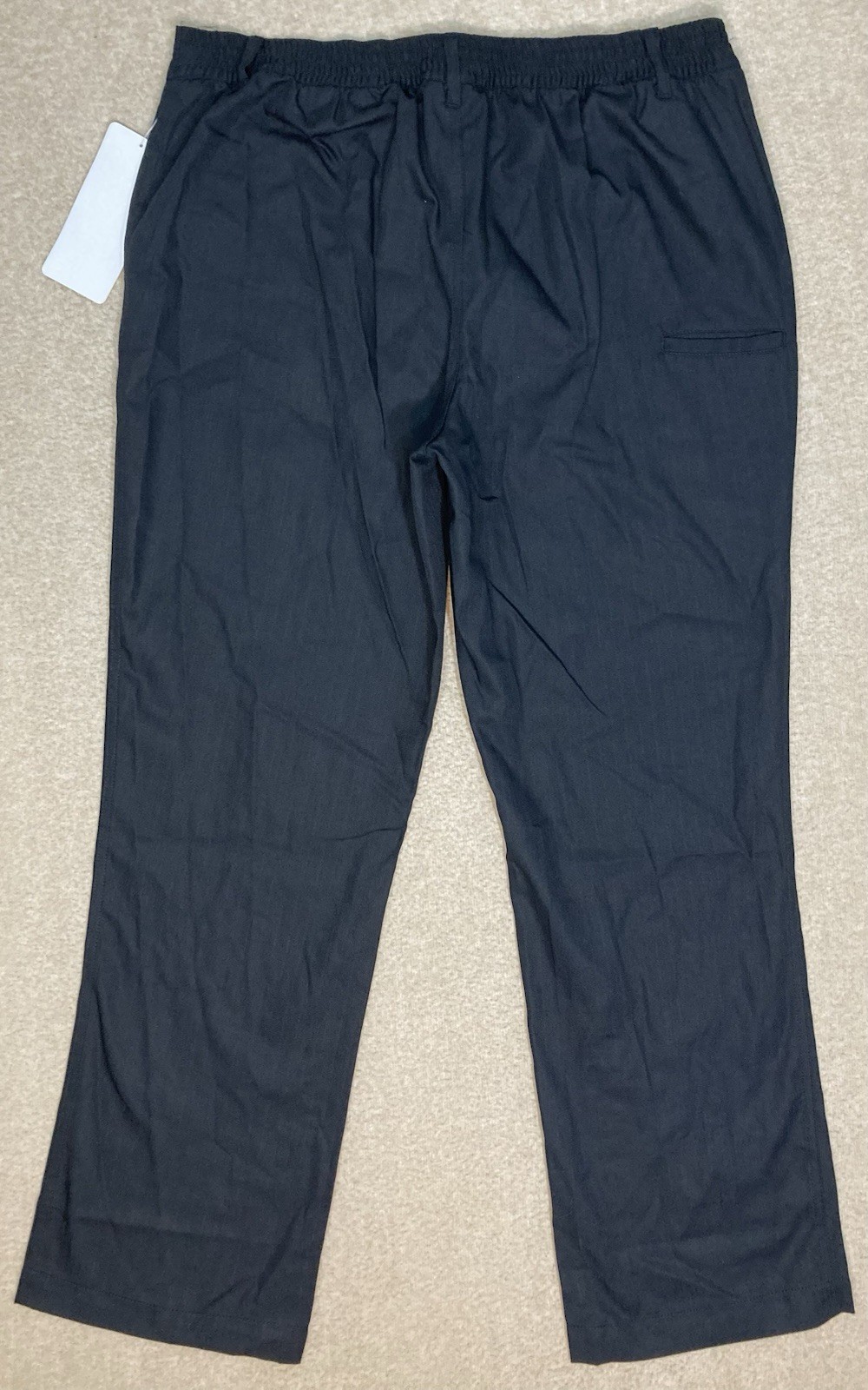 Chef Works Pants Mens Size XL Black Trousers Elastic Waist Loose 32” Inseam NEW