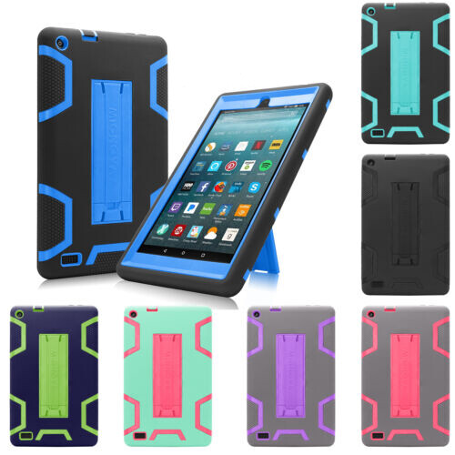 for Amazon All-New Fire 7 7th 8th Gen Case Heavy Duty Come Witn Screen Protector