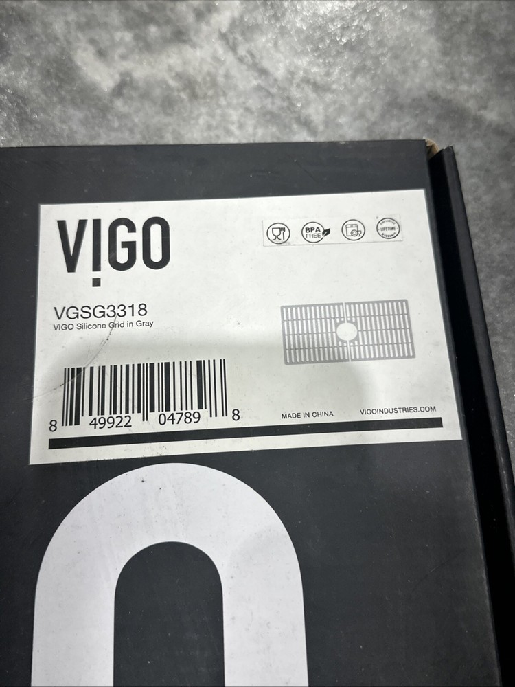 Vigo VGSG3318 Kitchen Sink Silicone Grid - Gray