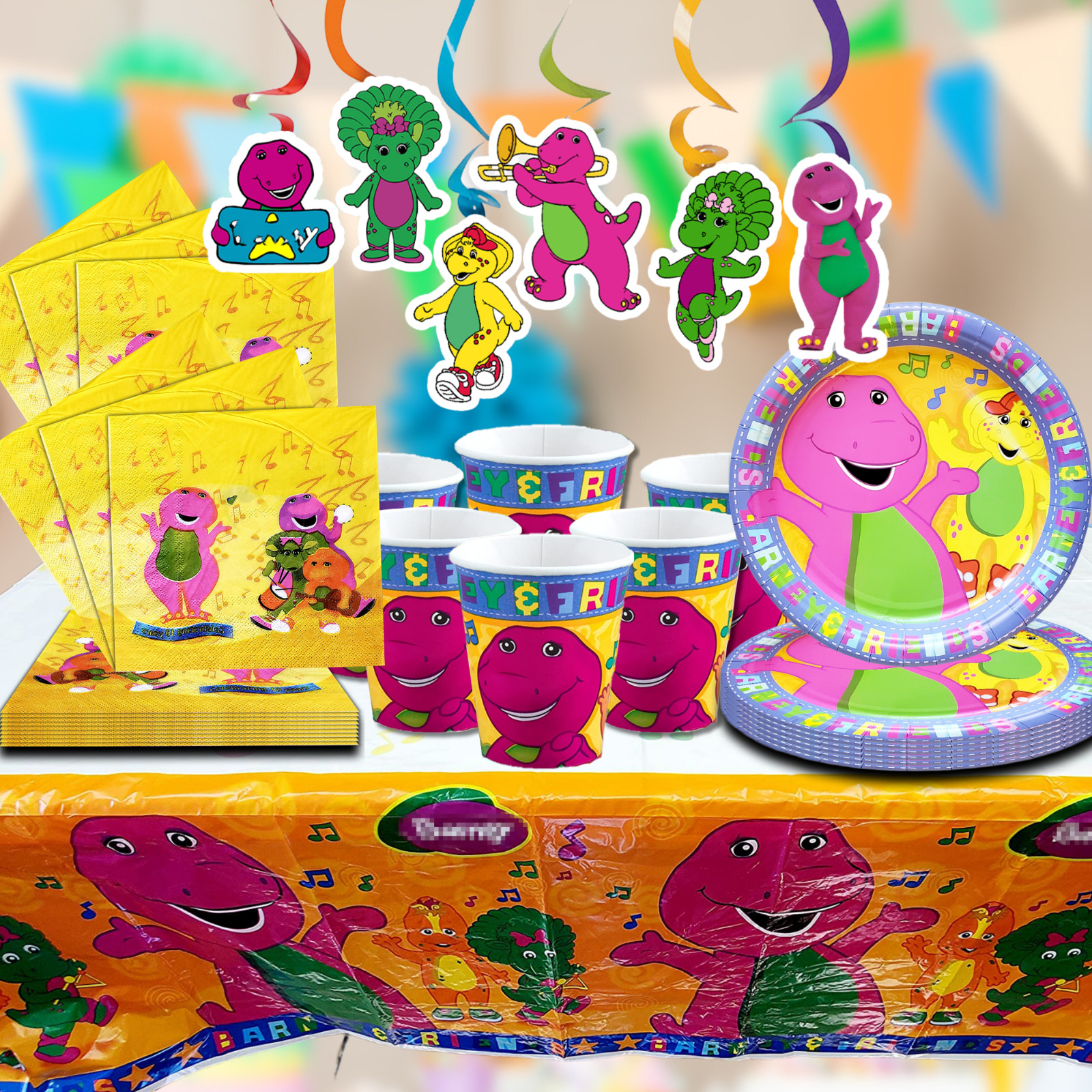 Barney happy birthday party supplies favor centerpiece decoration event theme