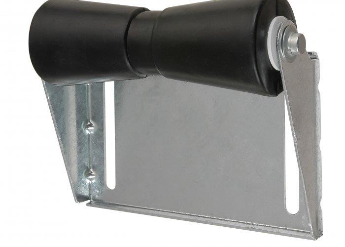 C.E. Smith 10404G Roller Bracket Assemblies - 10in. Keel - Black Rubber