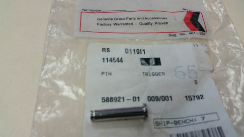 GRACO, GENUINE TRIGGER PIN 114644