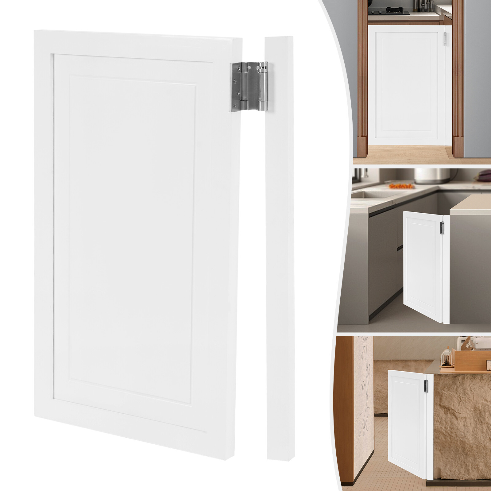 Wood Swinging Door Wall-mounted Entrance Half Cafe Doors Saloon Bar W/ Hinge