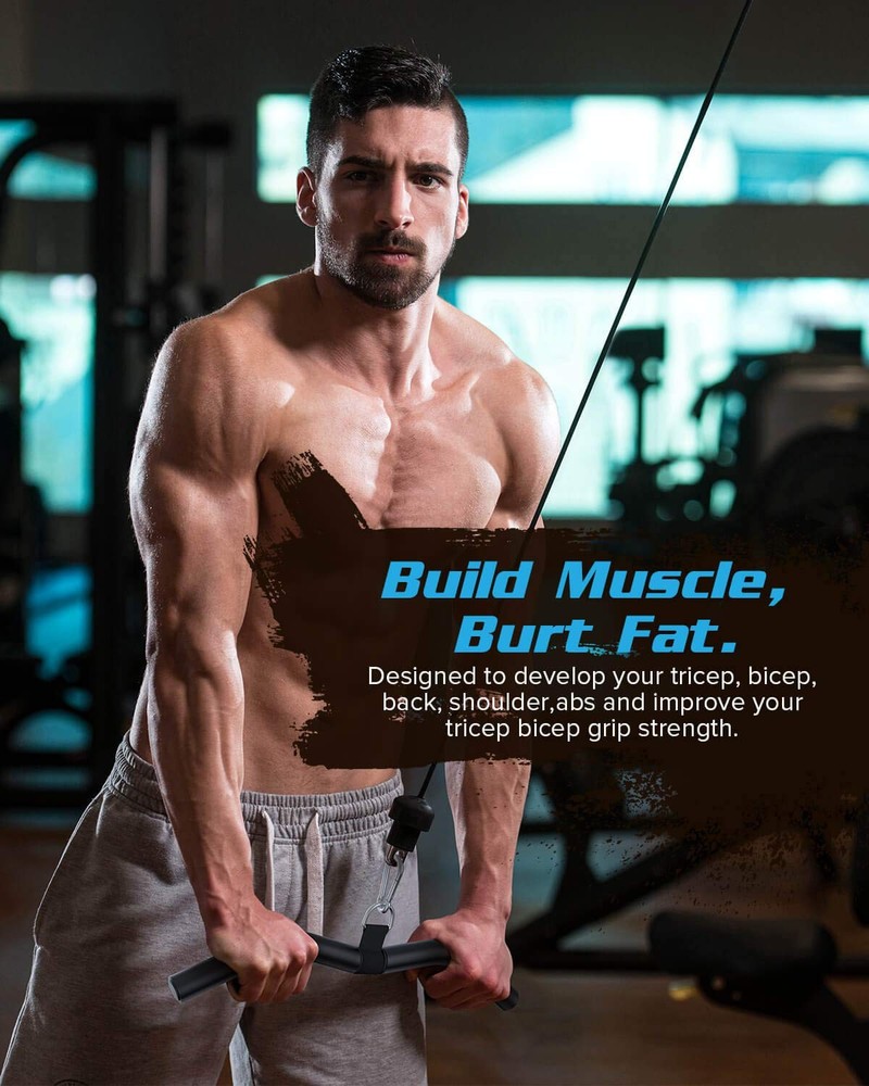 Upgraded LAT Pulldown Bars, 19" LAT Pull Down Bar Attachments for Home Gym, C...