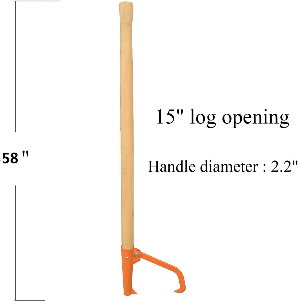 Cant Hook - 58 Heavy Logging Tool Log Roller Tool Hard Wood Handle - Retractable