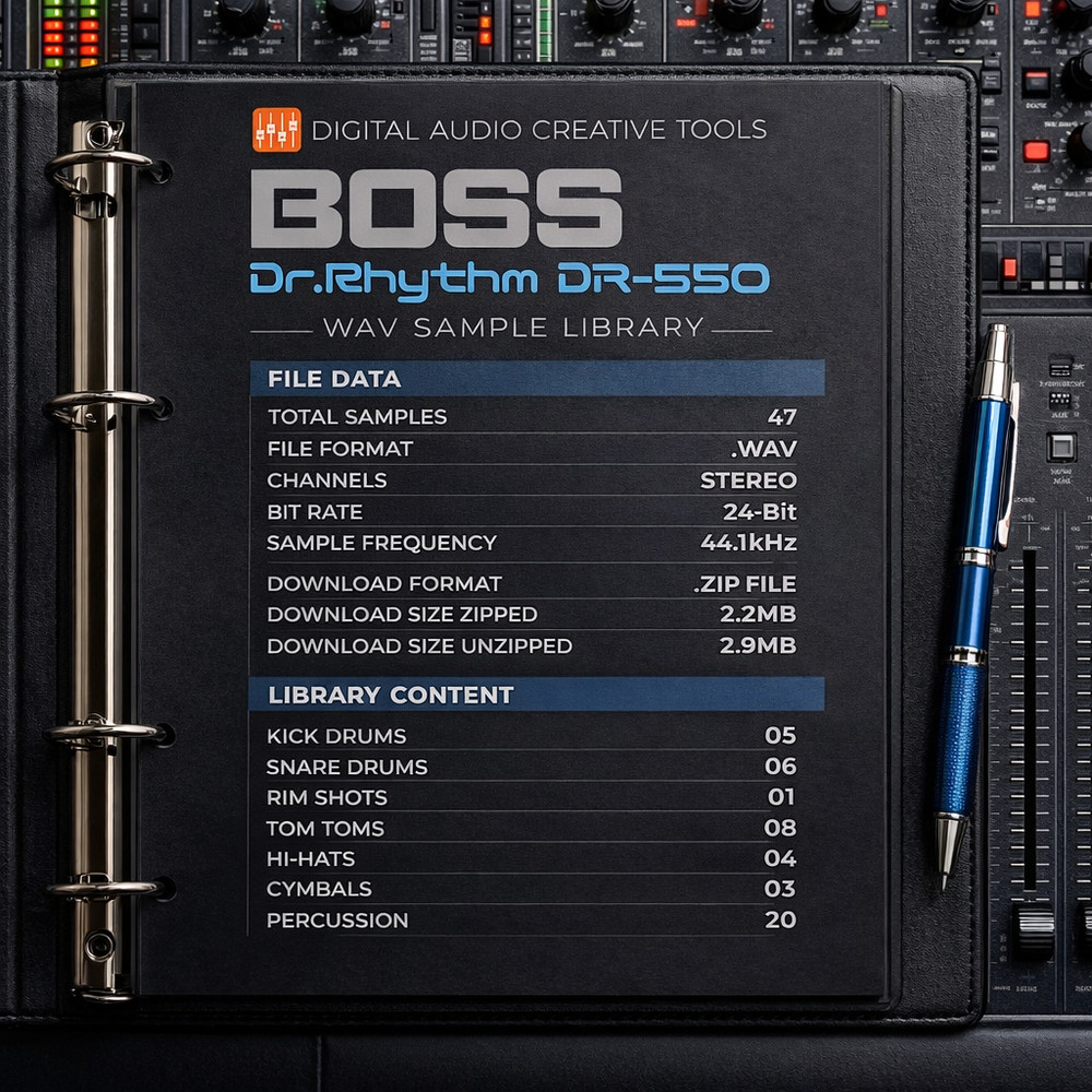 Boss DR-550 Drum Machine Sample Library