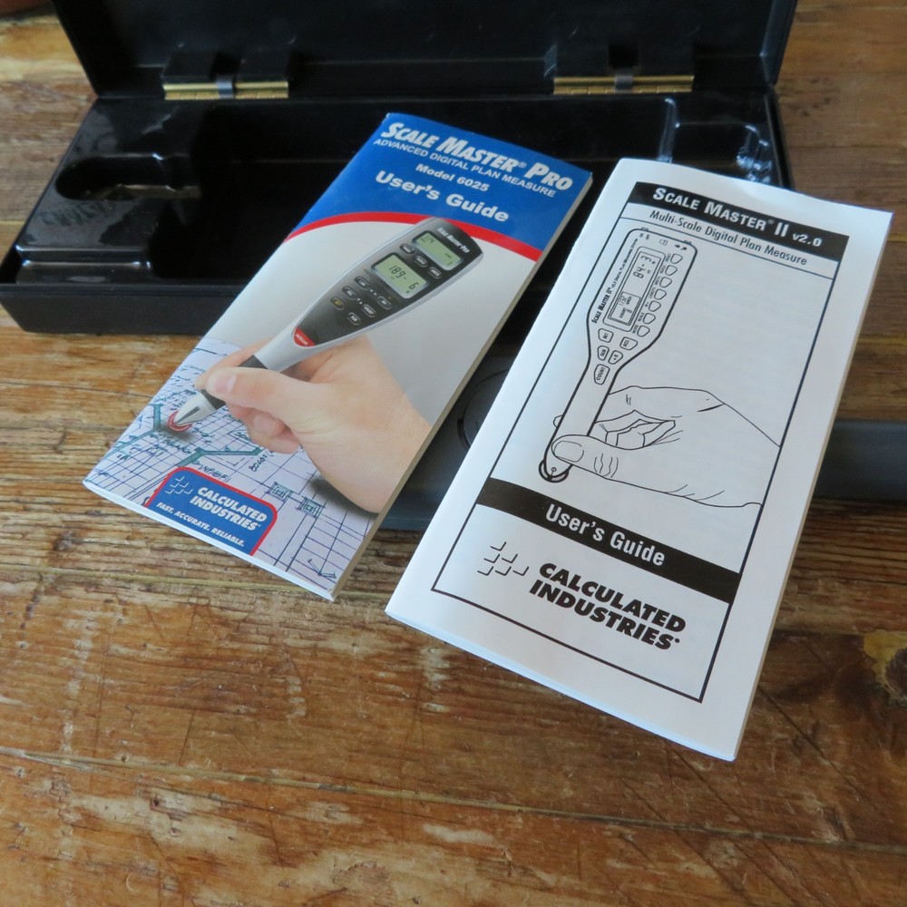 Scale Master II 6025 Digital Plan Measuring System w Case Calculated Industries
