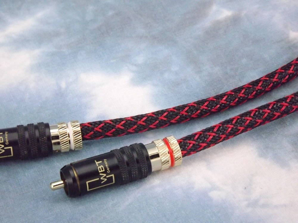 Maze Audio Reference Series Locking RCA Patch Cables Interconnects Red/Black