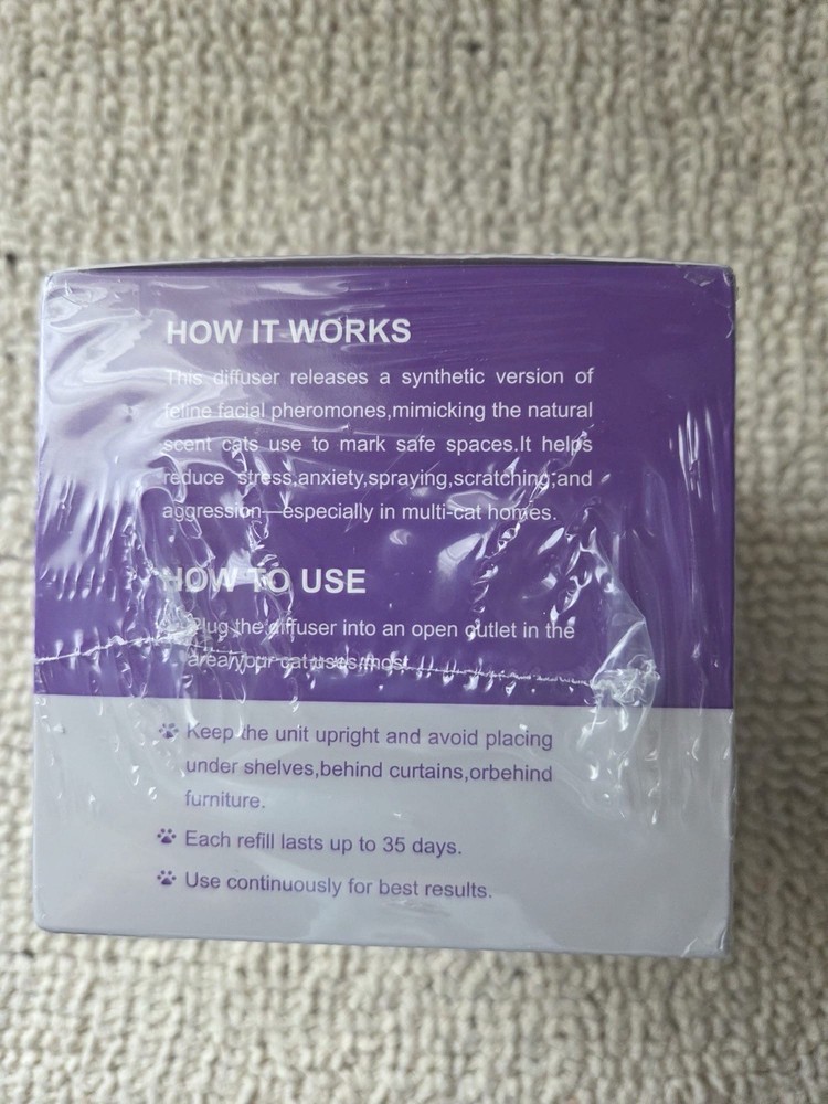 Zcotsu Cat Calming Diffuser Refill Kit- 35 Days Pheromone Formula