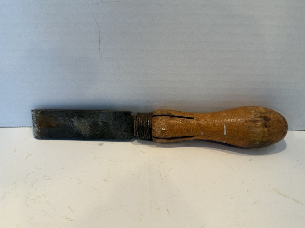 Vintage Nicholson Chisel With Wood Handle