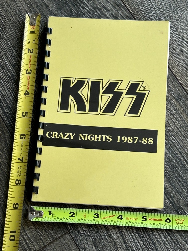 KISS Program Tour Itinerary Book Crazy Nights Nov Dec 1987 Vintage Kiss