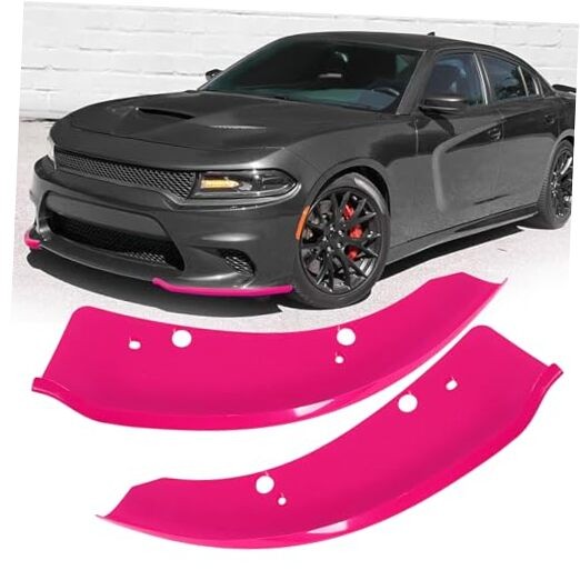 Front Bumper Lip Splitter Protector Compatible with Dodge Charger Pink