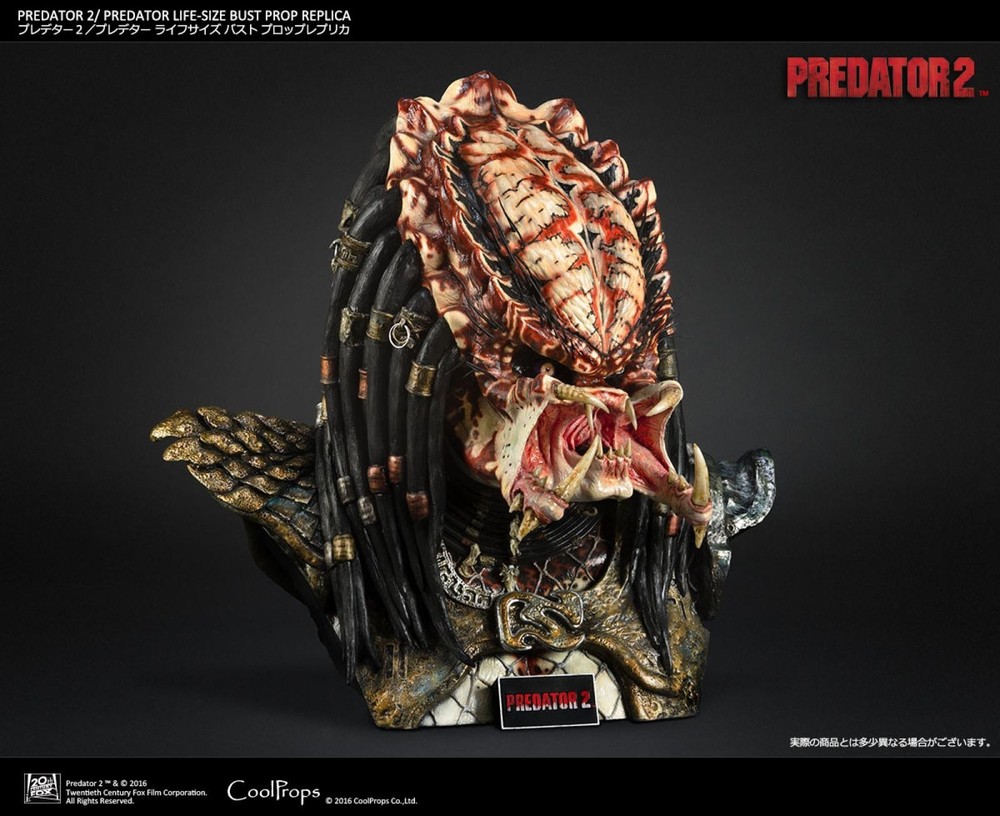 Predator 2 – City Hunter Predator Life Size Replica Bust, Coolprops, Sideshow