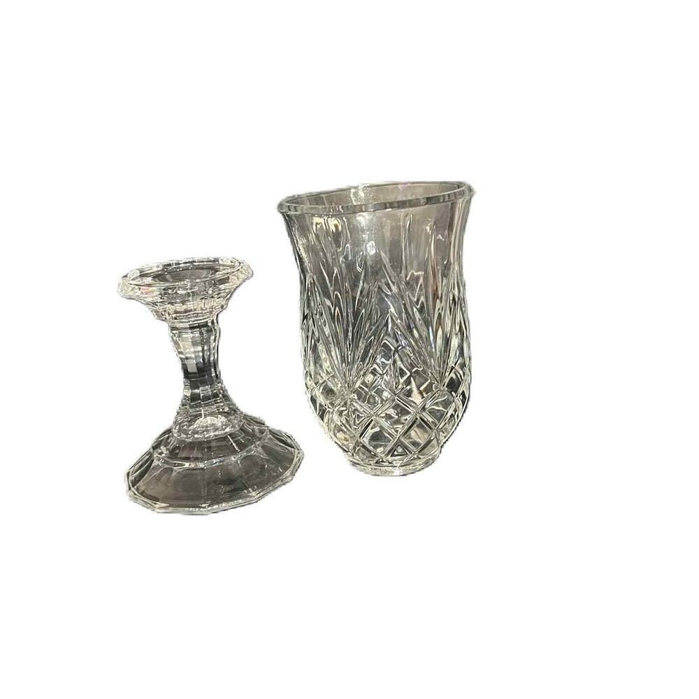 Crystal Two Piece Candle Holder