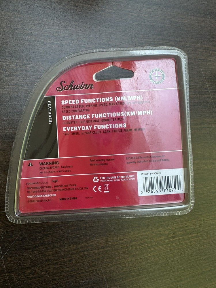SCHWINN 12 Function Bike Computer Distance Speed Clock Computer New Sealed