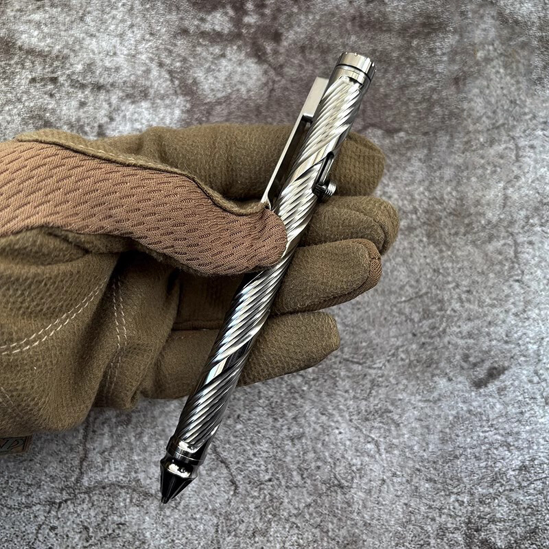 TC4 Zirconium Signature Pen Multi-purpose Tool Spinning Top Ballpoint Pen