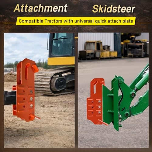 Skid Steer Hitch Attachment for Tractor & Skid Loader - Fits 2″ Receiver Tube