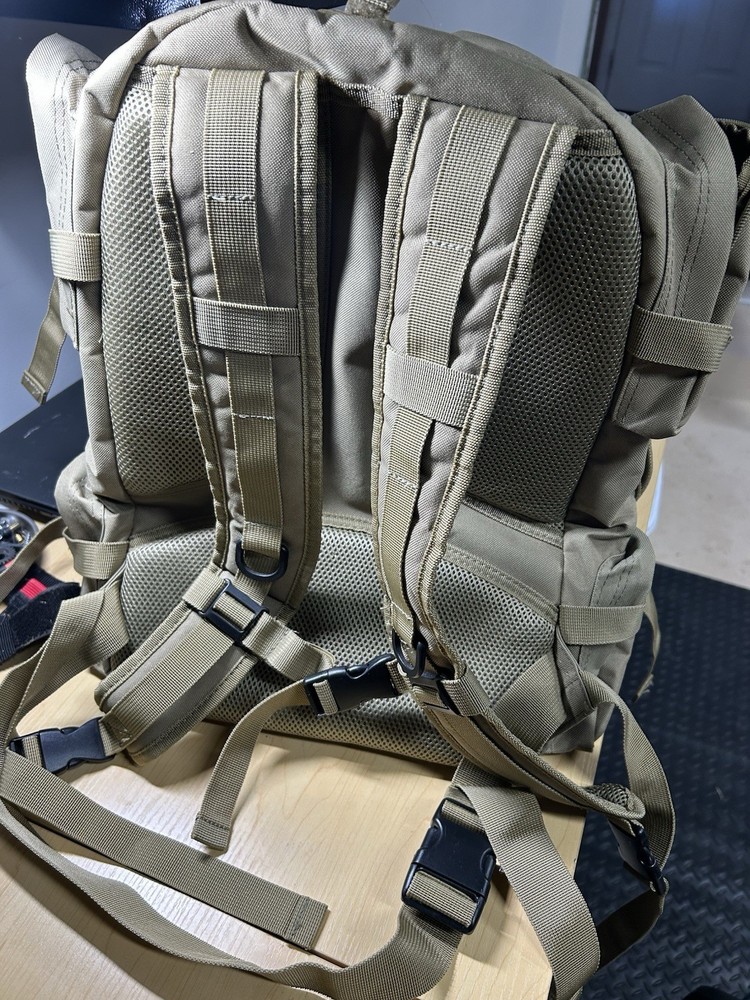 Smith & Wesson M&P Tactical Backpack Tan Nylon MOLLE Webbing Adjustable Straps