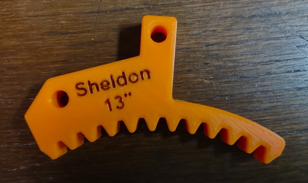 Sheldon 13" Lathe Spindle Lock Wedge Stop - Remove & Install Chuck - ORANGE