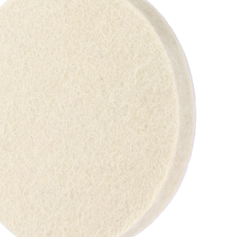 3-Inch Wool Polishing Pad Hook and Loop Buffing Wheel 8Pcs
