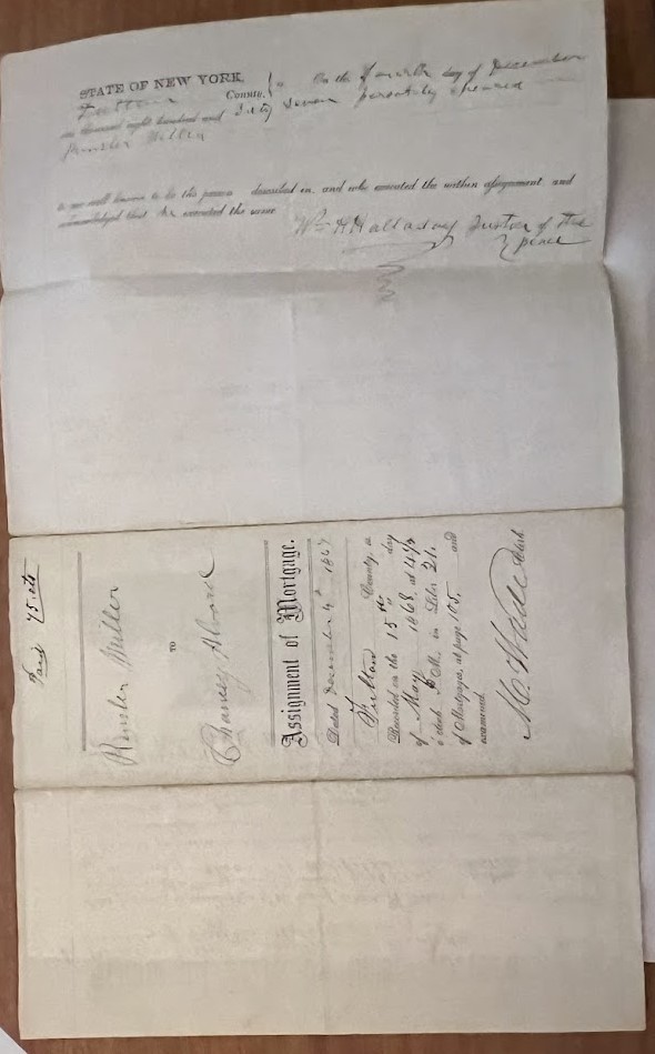 1867 FULTON COUNTY NH MORTGAGE WITH STAMPS