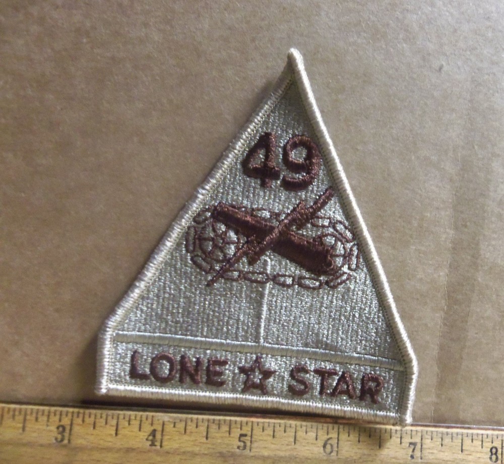 US Army - 49th Armored Division Embroidered Desert Patch