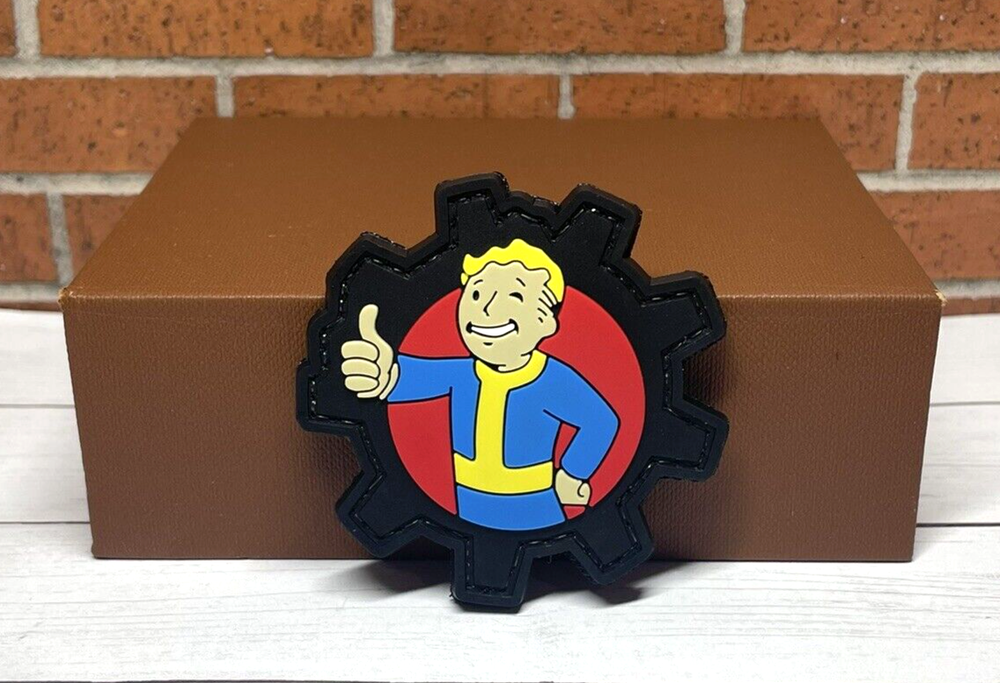 Tactical PVC Patch - Fallout Patch - Hook Loop Morale Vault Boy Gun Patch