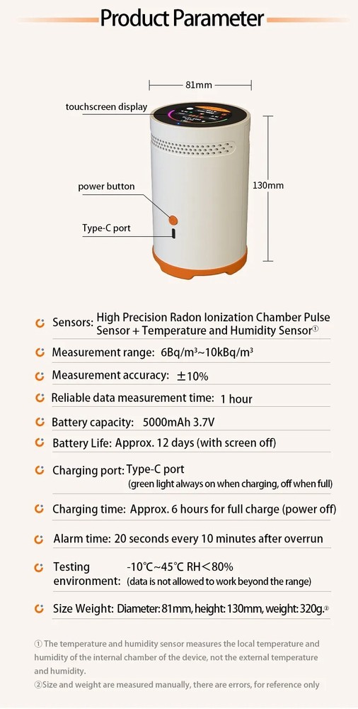 Radon detector RM-75