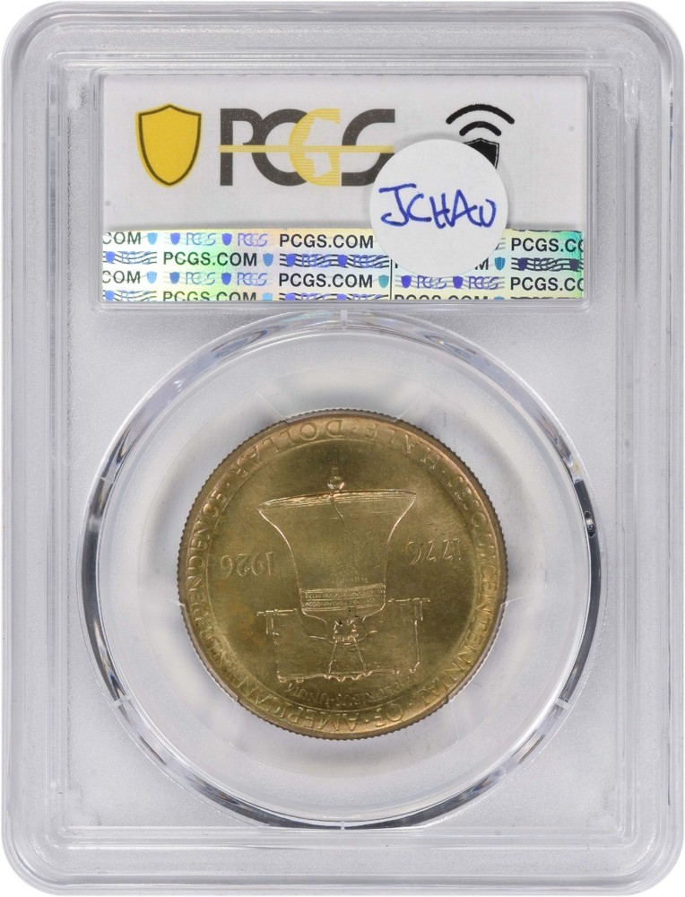Sesquicentennial Commemorative Silver Half Dollar 1926 MS65 PCGS