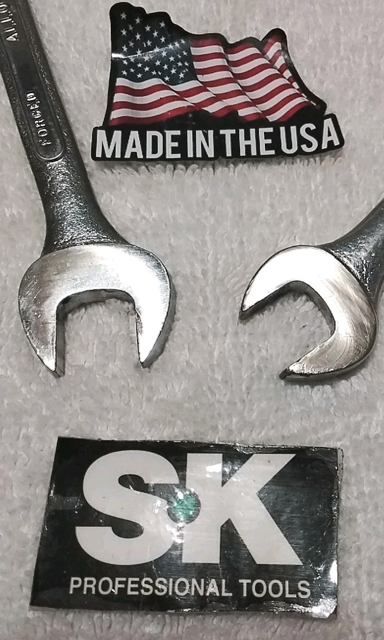 2PC S-K TOOL C-16 1/2"& C-10 COMBINATION 12PT "VINTAGE " WRENCH SAE USA 🇺🇸