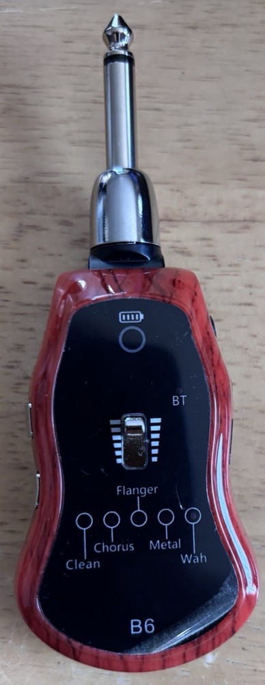 Portable Synthesizer Guitar Effector B6: 5 Effectors Red (Open Box)