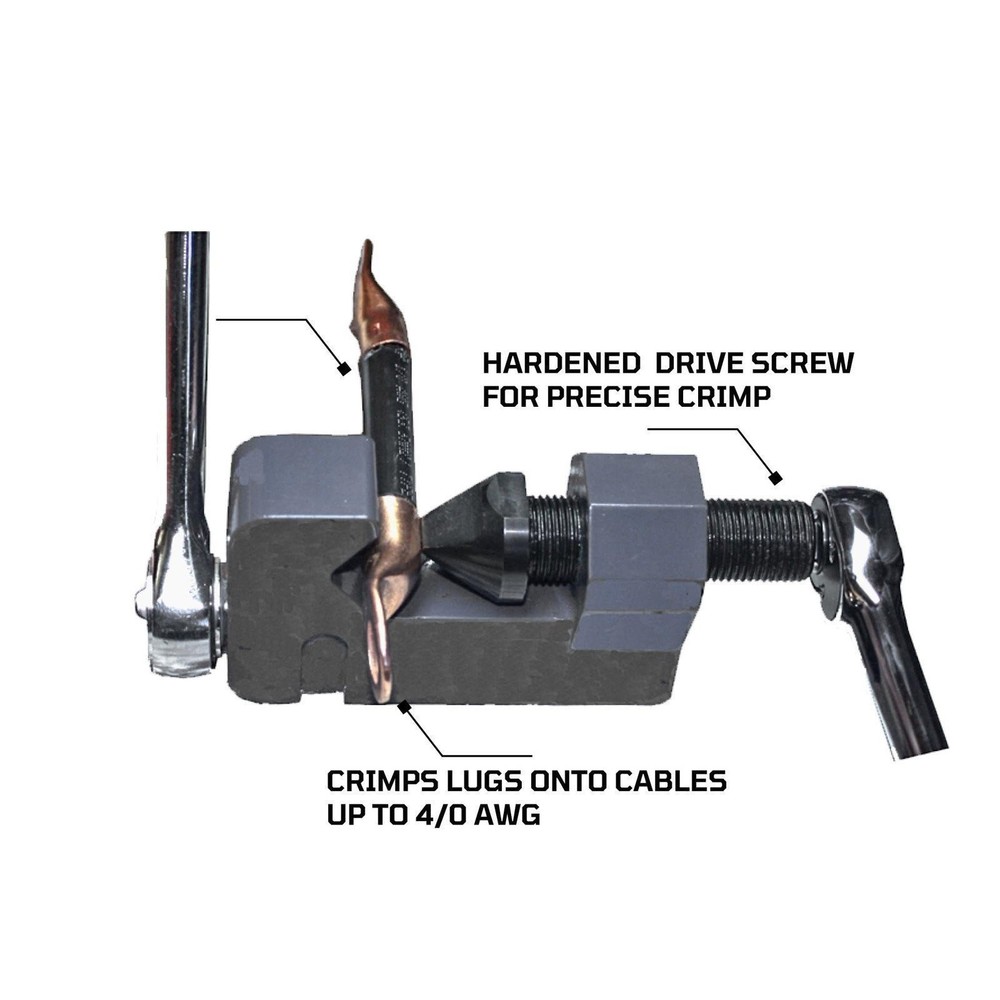 EZRED B7946 3-Point Mini Wire & Cable Crimper