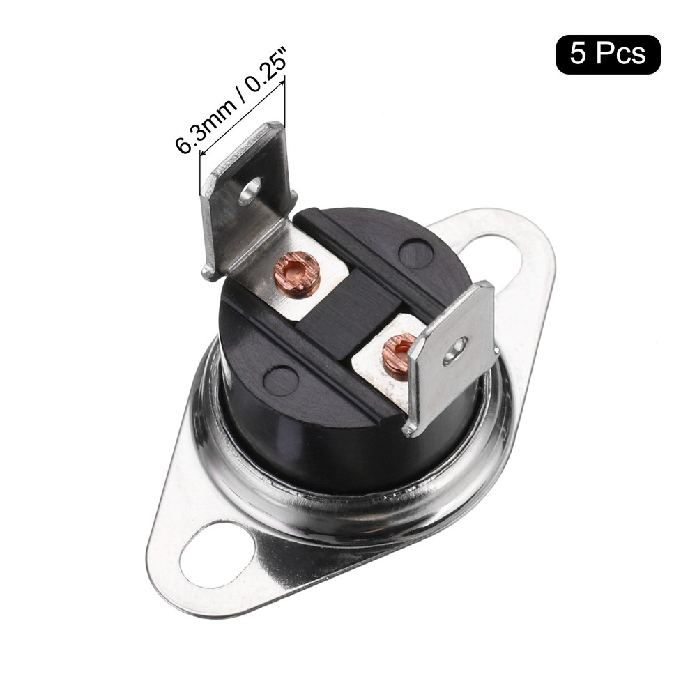 Temperature Control Switch , Thermostat , 90°C 10A Normally Closed 5pcs