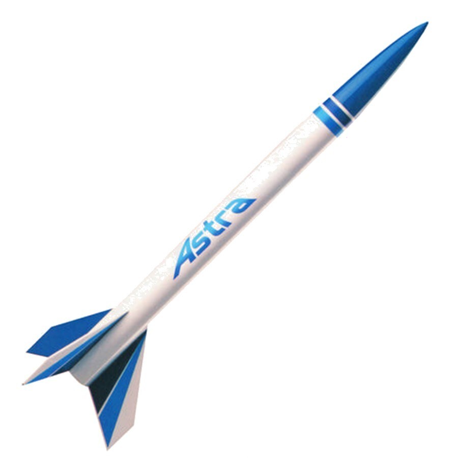 Quest Flying Model Rocket Kit Astra Single Bulk Pack Kit, No fancy packaging
