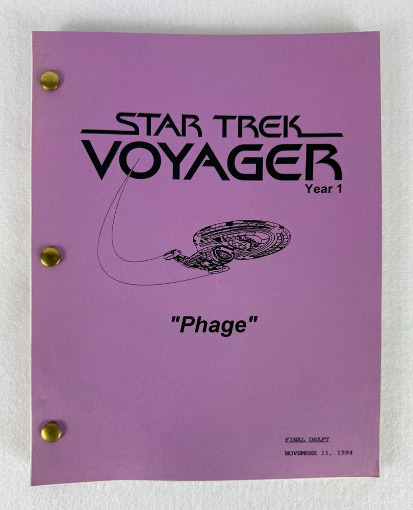 Star Trek Voyager “Phage” Final Draft Original Studio Script 11/11/1994