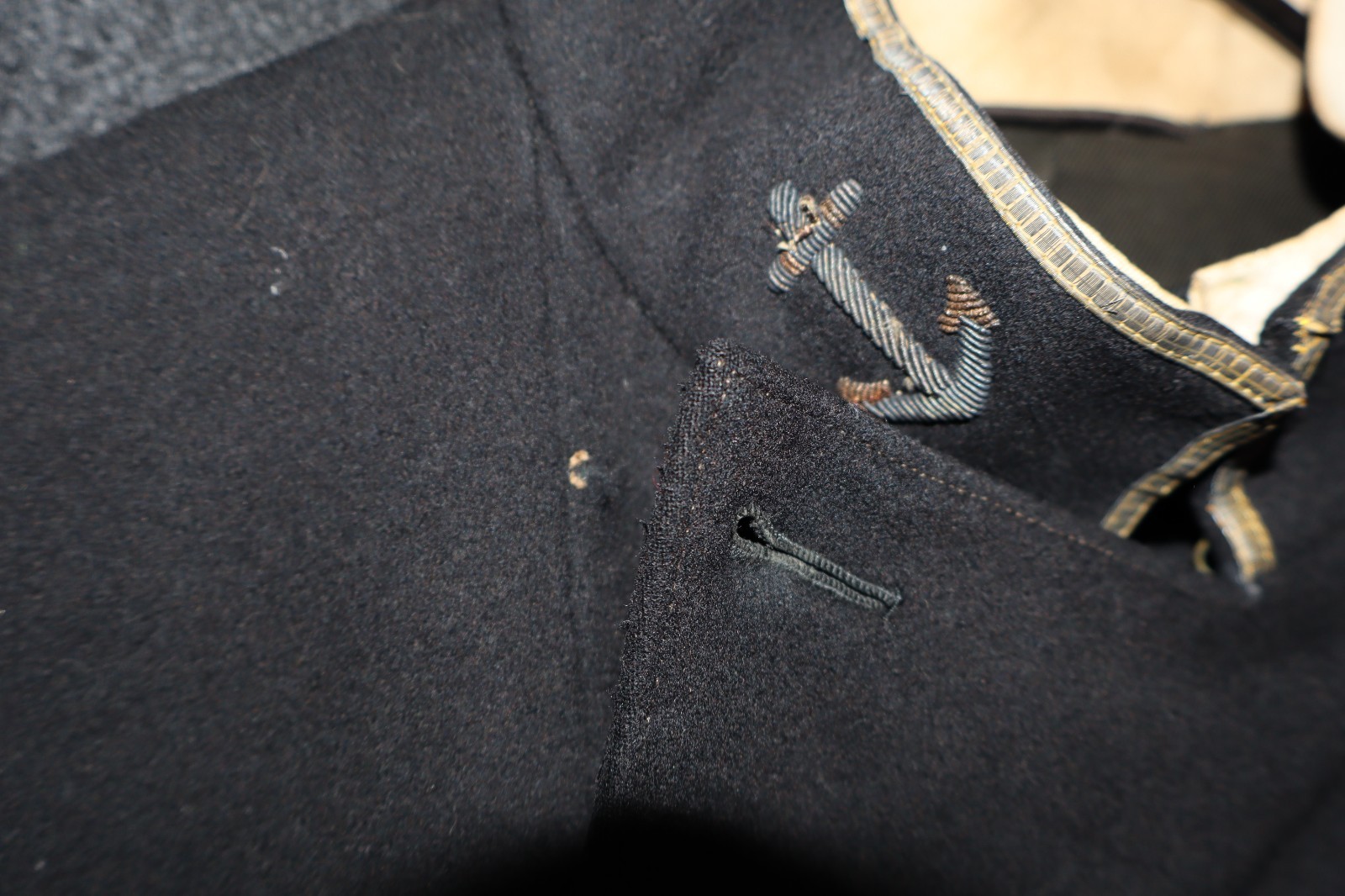 1920's USN Navy Midshipman Cadet Uniform Coatee Dress Parade Captain LR SAUER