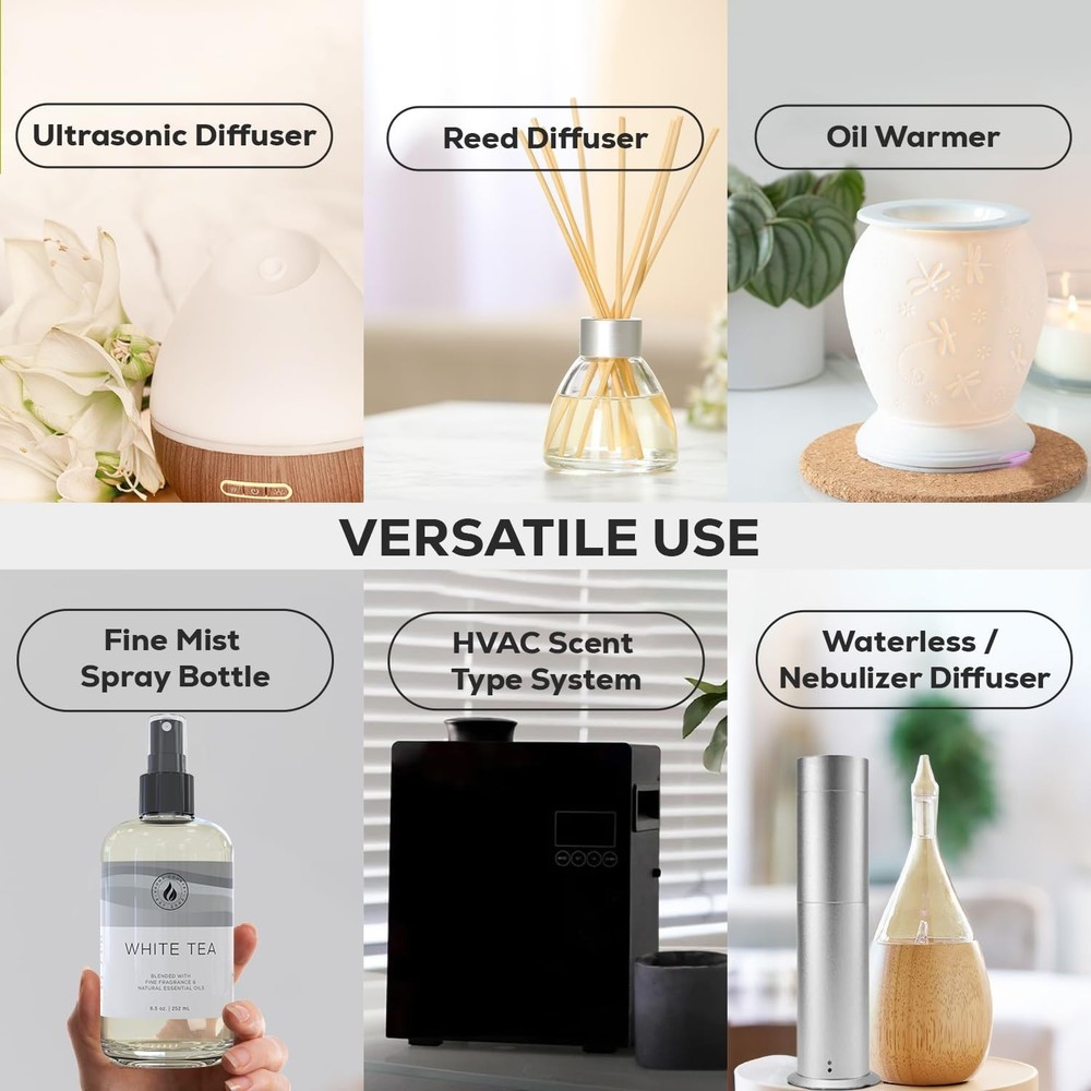 Aroma Country White Tea Diffuser Oil - Luxury Essential Oils for Diffuser Ref...